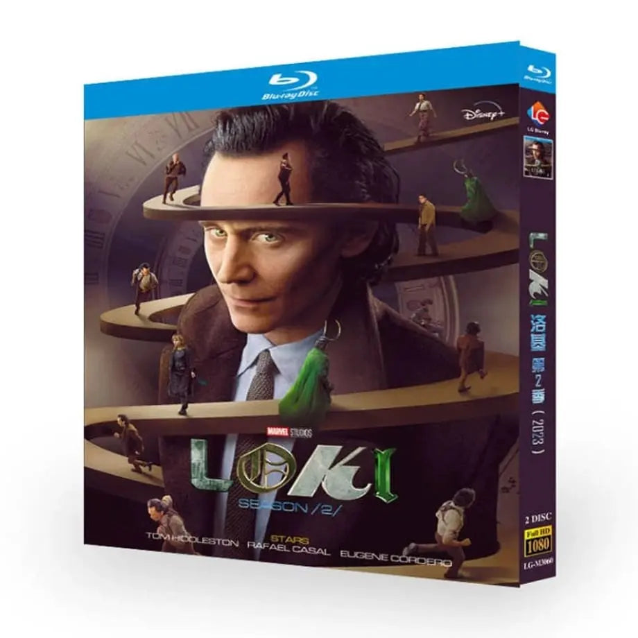 日本語吹替あり海外ドラマ「ロキ」シーズン2 ブルーレイ Blu-ray トム・ヒドルストン、オーウェン・ウィルソン、高画質 全話 海外盤 ワールドTV
