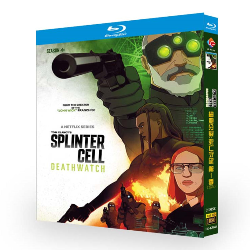 日本語吹替ありアニメ『スプリンターセル: デスウォッチ』ブルーレイ Blu-ray-BOX