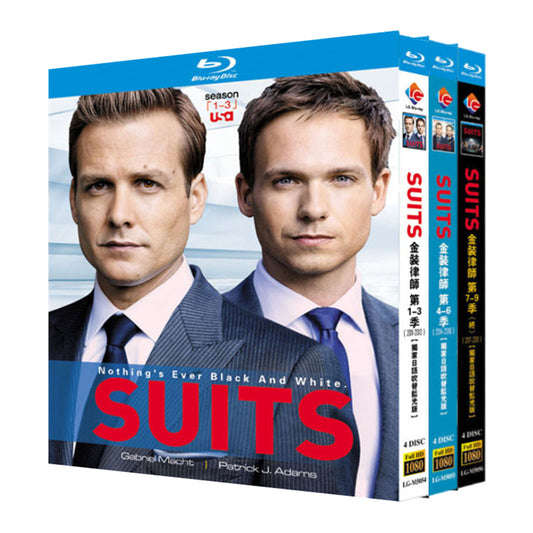 日本語吹替あリ海外ドラマ「SUITS/スーツ」シーズン1~9 9作まとめ ブルーレイ Blu-ray BOX 高画質 海外正規品 ワールドTVブルーレイ専門店
