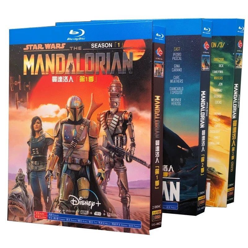 海外ドラマ「マンダロリアン」 ブルーレイ Blu-ray 3作品　日本語吹替あり　ペドロ・パスカル、ケイティー・サッコフ 全話 海外盤 ワールドTV