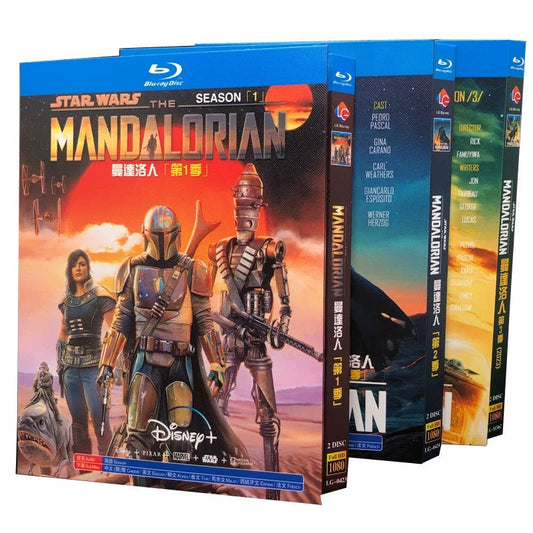 海外ドラマ「マンダロリアン」 ブルーレイ Blu-ray 3作品　日本語吹替あり　ペドロ・パスカル、ケイティー・サッコフ 全話 海外盤 ワールドTV