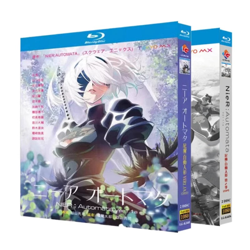 アニメ「ニーア オートマタ Vol.1+2」 DVD ブルーレイ Blu-ray 高画質 海外正規品 ワールドTVブルーレイ専門店
