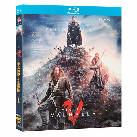 海外ドラマ「ヴァイキング ～ヴァルハラ～」Blu-ray ブルーレイ　日本語吹替あり　サム・コーレット、レオ・スーター、フリーダ・グスタフソン 全話 海外盤 ワールドTV