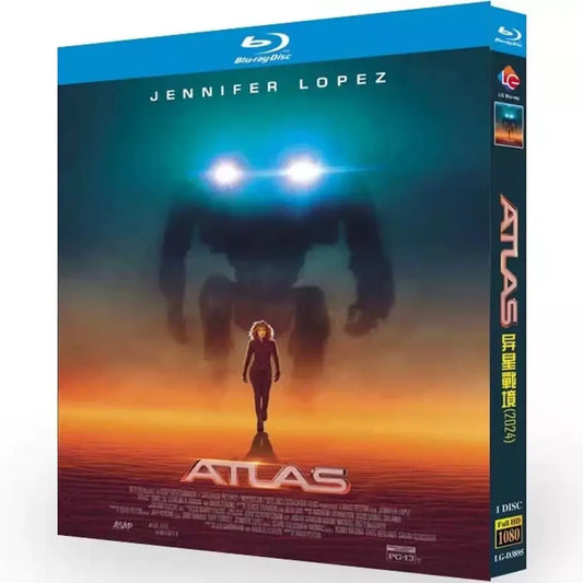 日本語吹替えあり洋画「アトラス」 Blu-ray ジェニファー・ロペス / シム・リウ 高画質 全話 海外盤 ワールドTV