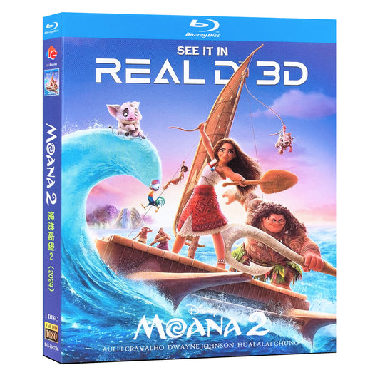 日本語吹替洋画「モアナと伝説の海2」ブルーレイ Blu-ray BOX 高画質 正規品 ワールドTV