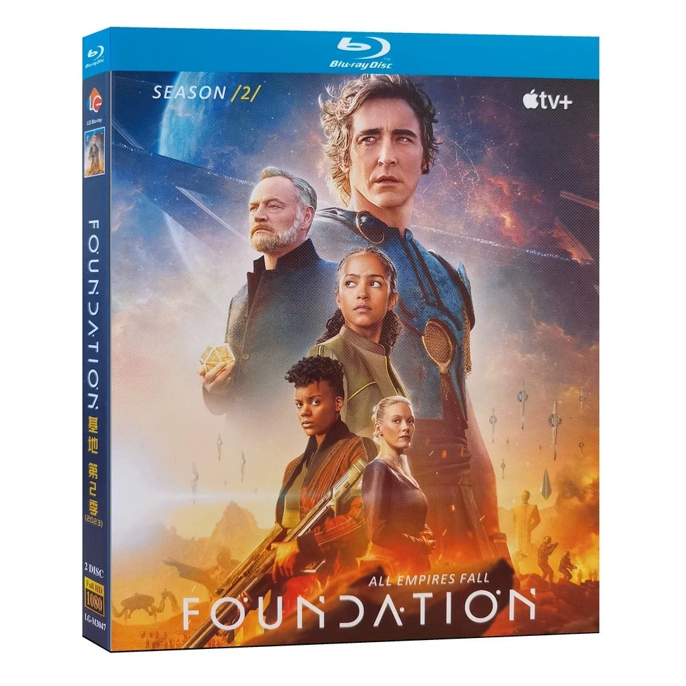 海外ドラマ「ファウンデーション2」 Blu-ray ブルーレイ　SFテレビドラマ ジャレッド・ハリス、リー・ペイス、日本語字幕あり　高画質 全話 海外盤 ワールドTV