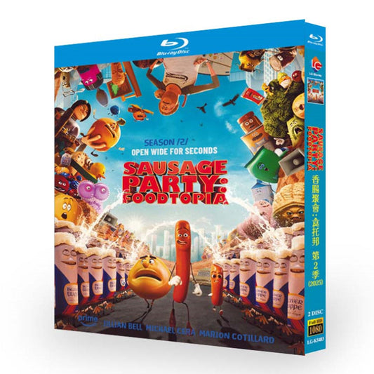 日本語吹替ありアニメ「ソーセージ・パーティー ～理想郷 フードトピア～ シーズン2」 ブルーレイ Blu-ray-BOX ワールドTVブルーレイ専門店