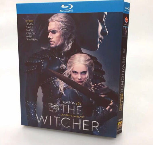 海外ドラマ「ウィッチャー シーズン2」ブルーレイ Blu-ray The Witcher Season 2 日本語吹替あり　ヘンリー・カヴィル フレイヤ・アーラン 全話 海外盤 ワールドTV