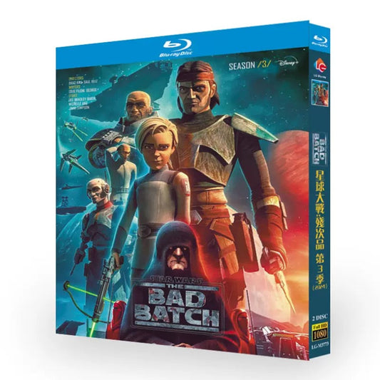 海外ドラマ『スター・ウォーズ：バッドバッチ3』シリーズ3 ブルーレイ Blu-ray 日本語字幕 ディー・ブラッドリー・ベイカー、 ミシェル・ホン 全話 ワールドTV