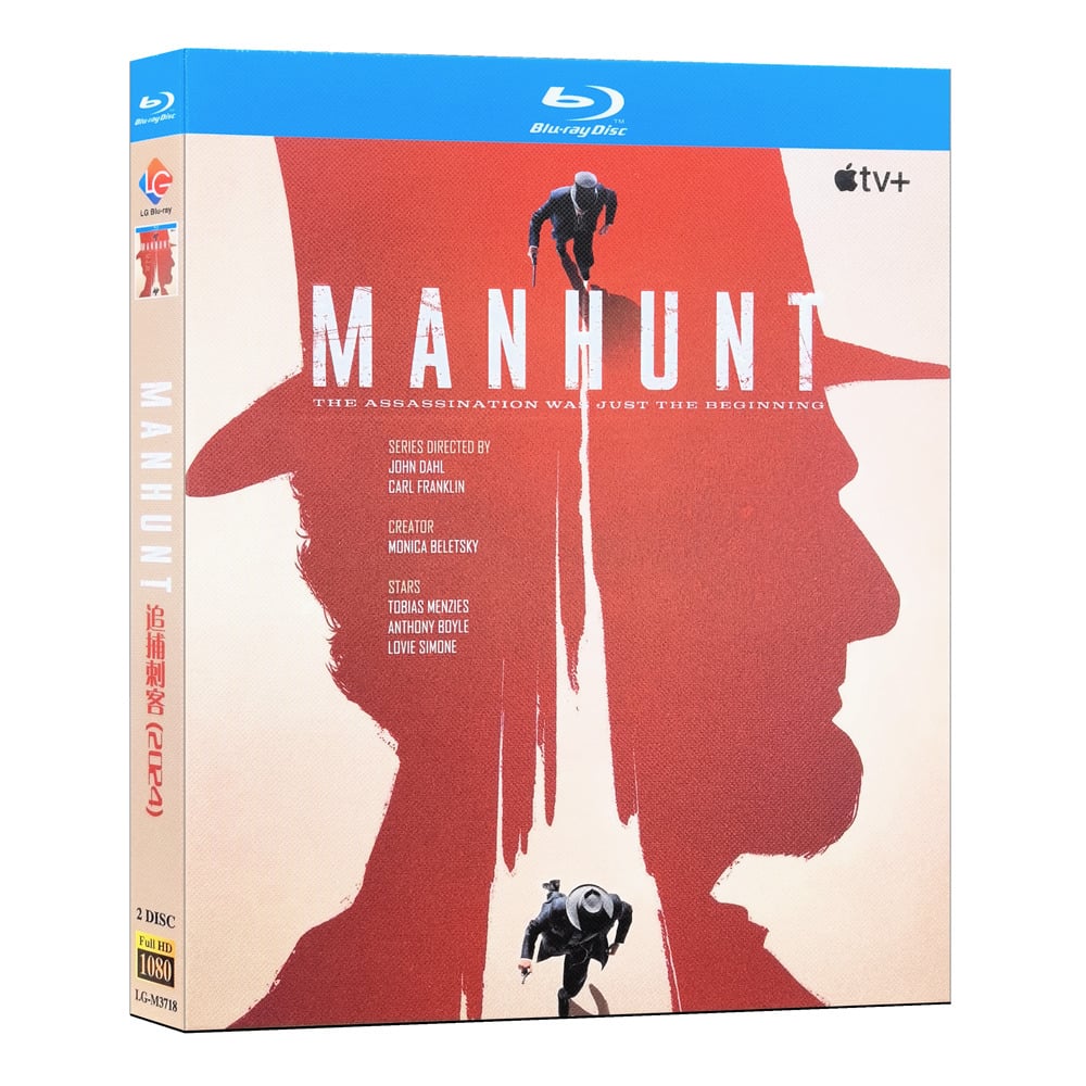 海外ドラマ『マンハント 〜リンカーン暗殺犯を追え〜』ブルーレイ Blu-ray トビアス・メンジーズ　アンソニー・ボイル Manhunt 全話 中国盤 ワールドTV