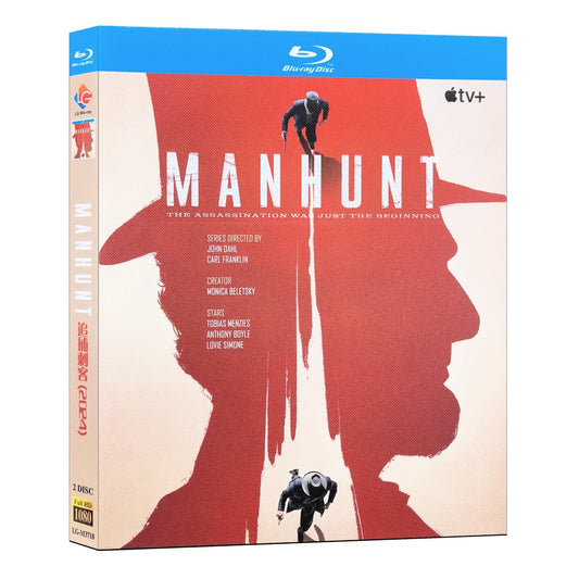 海外ドラマ『マンハント 〜リンカーン暗殺犯を追え〜』ブルーレイ Blu-ray トビアス・メンジーズ　アンソニー・ボイル Manhunt 全話 中国盤 ワールドTV