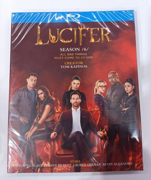 日本語字幕あり海外ドラマ「LUCIFER/ルシファー」シーズン6ブルーレイ Blu-ray トム・エリス、ローレン・ジャーマン 全話 海外盤 ワールドTV