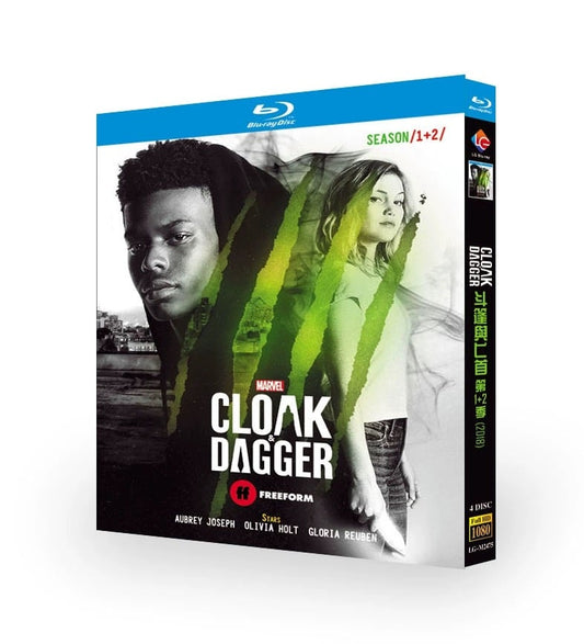 海外ドラマ「クローク&ダガー」 Blu-ray ブルーレイ　日本語字幕あり オリヴィア・ホルト、オーブリー・ジョセフ、高画質 全話 海外盤 ワールドTV