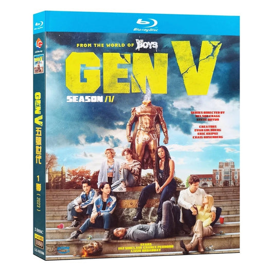 海外ドラマ「ジェン・ブイ~Gen V~」 Blu-ray ブルーレイ　日本語吹替あり　ジャズ・シンクレア、チャンス・パードモ、高画質 全話 海外盤 ワールドTV